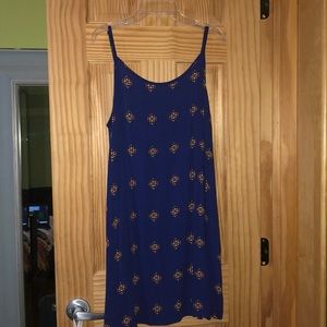 Blue mini dress